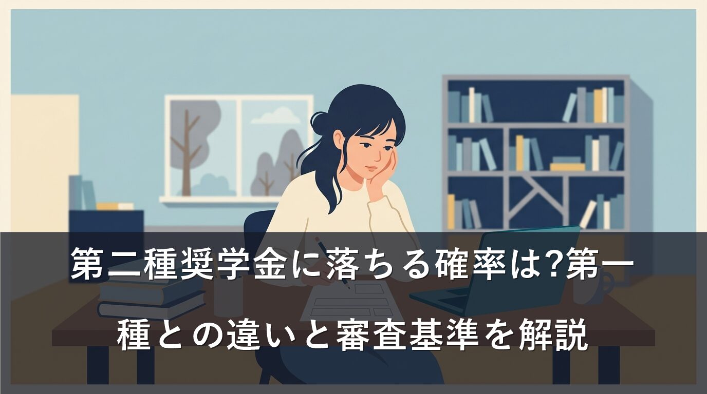 第二種奨学金に落ちる確率は?第一種との違いと審査基準を解説