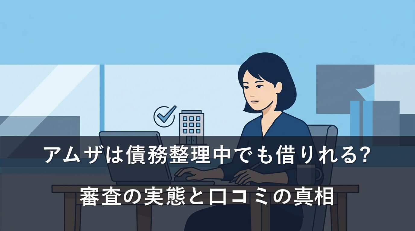 アムザは債務整理中でも借りれる?審査の実態と口コミの真相
