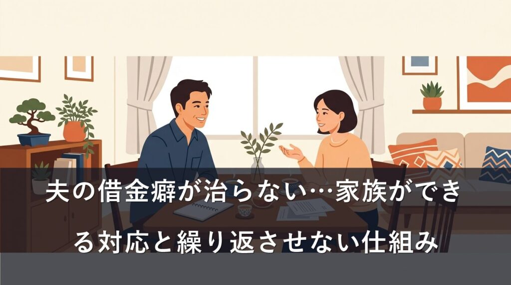 夫の借金癖が治らない…家族ができる対応と繰り返させない仕組み
