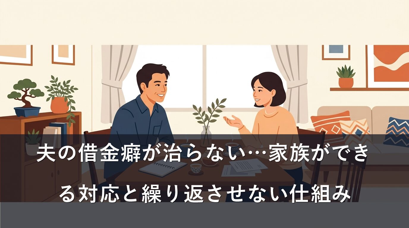 夫の借金癖が治らない…家族ができる対応と繰り返させない仕組み
