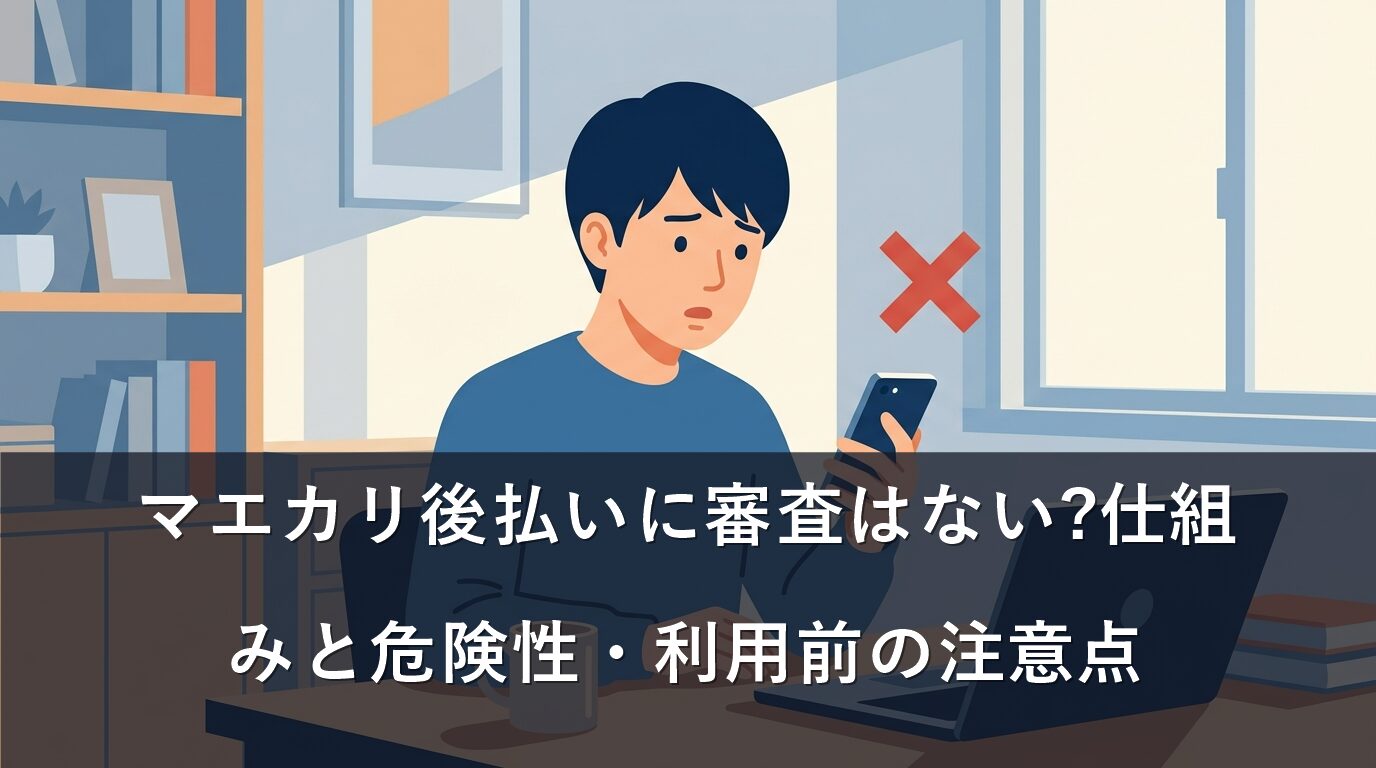 マエカリ後払いに審査はない?仕組みと危険性・利用前の注意点