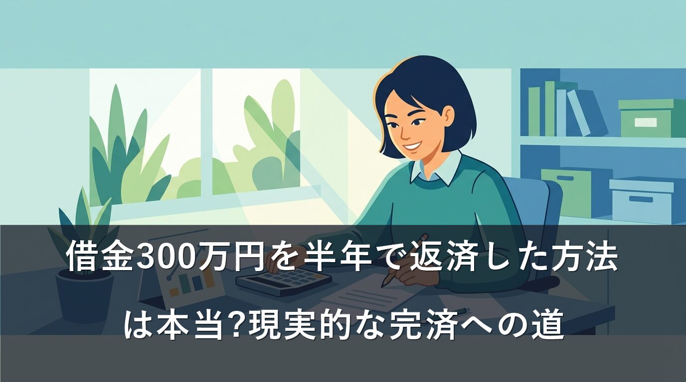 借金300万円を半年で返済した方法は本当?現実的な完済への道