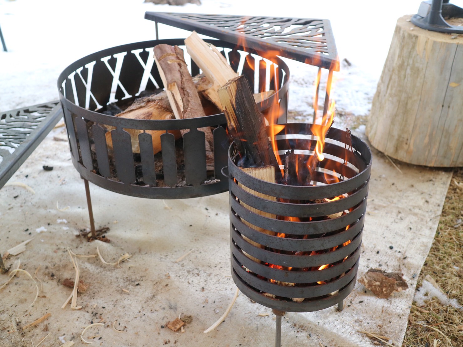 サンゾクマウンテン/グリル サンゾクマウンテン サンゾクマウンテン 山賊 デルタス 焚き火 グリル